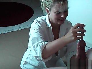 Busty teen Malina May as Secretary masturbate on desk