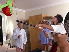 Hitachi Wand Makes Cute Ebony Girl Squirt Uncontrollably