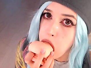WANKZ- Nubile College Babe Blaire Face Creamed