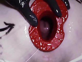 Tattooed Girl Fucking&sucking Crossdresser With Strapon