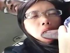 Lily is wearing a fat strap-on and fucked the shit of her step-mother Karen