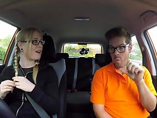 FakeTaxi Cock teasing stunner gets big facial